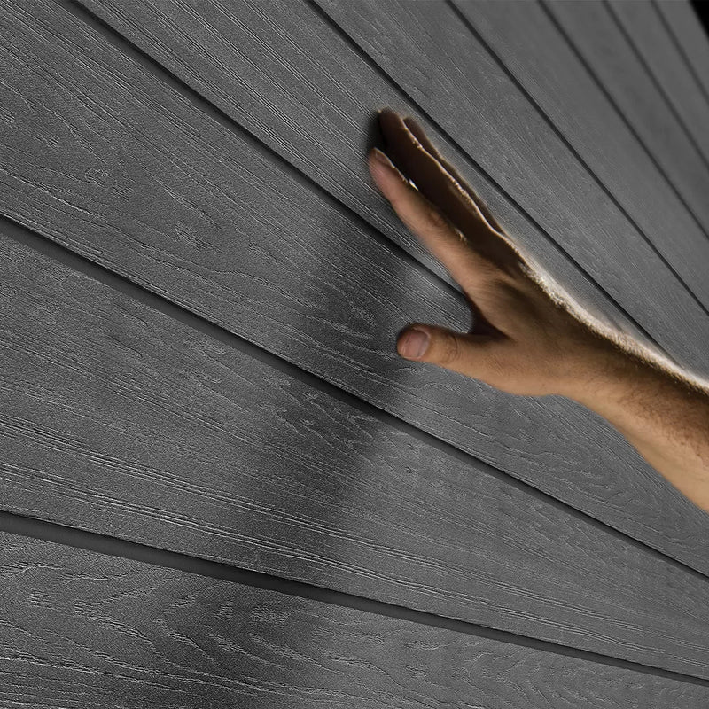 Keter 9x 7 Cortina Heavy Duty Plastic Pent Shed – Dark Grey