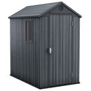Keter 4×6 Darwin Heavy Duty Plastic Garden Shed – Grey
