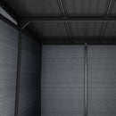 Keter 11’x7.5′ Newton Plus Side Entry Plastic Shed – Dark Grey