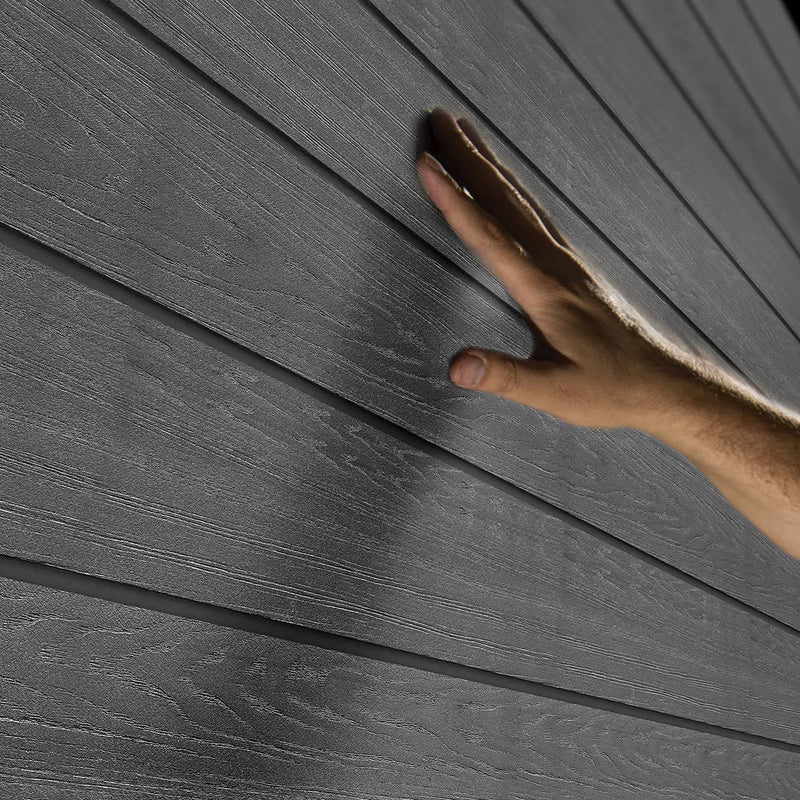 Keter 7′ x 7.5′ Newton Plus Side Entry Plastic Shed – Dark Grey