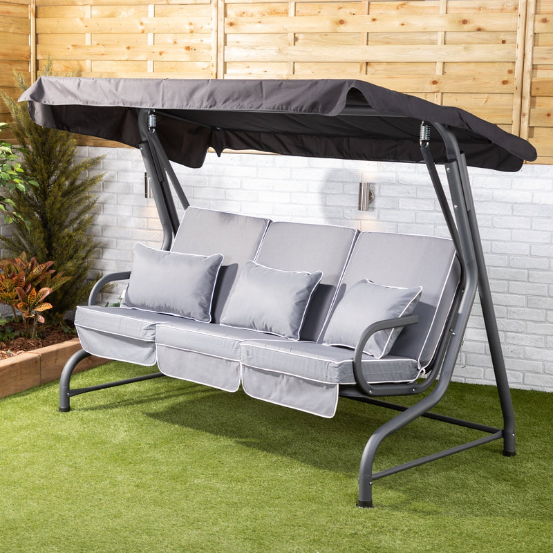 Alfresia Roma 3 Seater Garden Swing Seat | Luxury Cushions