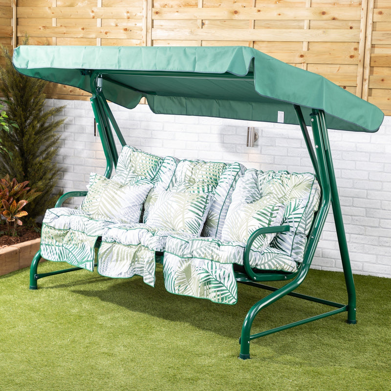 Alfresia Roma 3 Seater Garden Swing Seat | Classic Cushions