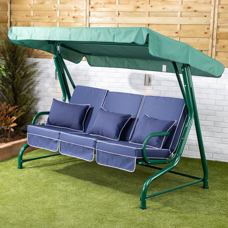 Alfresia Roma 3 Seater Garden Swing Seat | Luxury Cushions