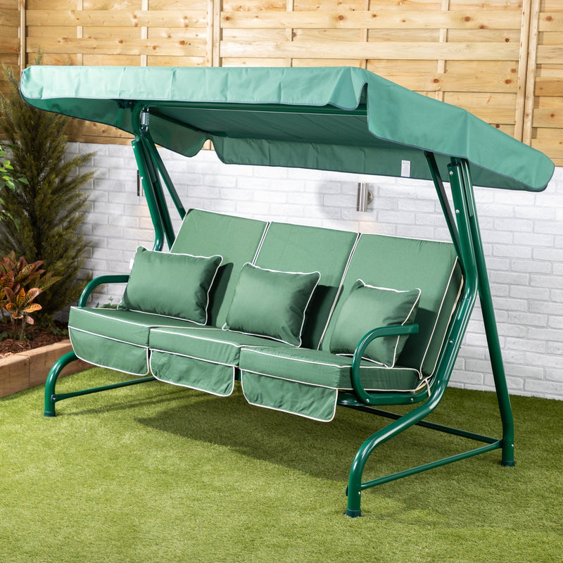 Alfresia Roma 3 Seater Garden Swing Seat | Luxury Cushions