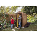 Keter 4×6 Darwin Heavy Duty Plastic Garden Shed – Brown