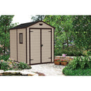 Keter 6x 8 Manor Plastic Garden Storage Shed – Beige
