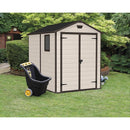 Keter 6x 8 Manor Plastic Garden Storage Shed – Beige