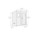 Keter 6 x 4 Manor Plastic Pent Garden Storage Shed – Beige