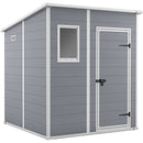 Keter 6 x 6 Manor Plastic Pent Garden Storage Shed – Grey
