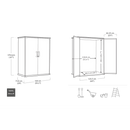 Keter Premier 4 x 2 Tall Plastic Storage Unit