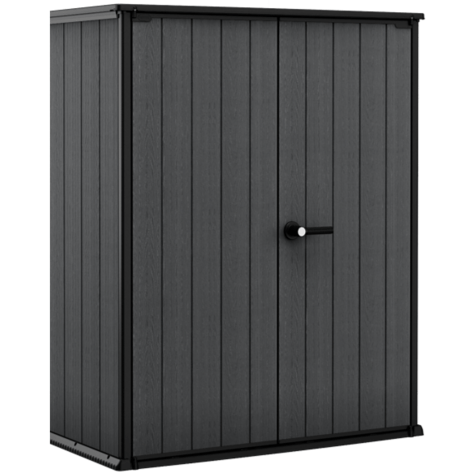 Keter 4×2 Cortina Alto Heavy Duty Vertical Plastic Garden Shed with Shelves