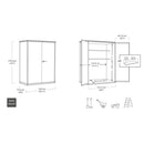 Keter 4×2 Cortina Alto Heavy Duty Vertical Plastic Garden Shed with Shelves