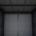 Keter 11x 7 Cortina Heavy Duty Plastic Pent Shed – Dark Grey - Image 4