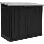 Keter Store It Out Nova 880L Storage Box (with pistons) – Dark Grey with Light Grey Lid
