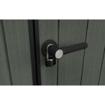 Keter 9x 7 Cortina Heavy Duty Plastic Pent Shed – Green - Image 3