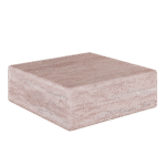 Cerazo Travertine Coffee Table, Red - Image 5