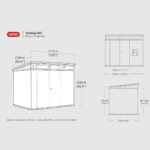 Keter 9x 7 Cortina Heavy Duty Plastic Pent Shed – Dark Grey - Image 5