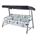 Alfresia Turin 3 Seater Reclining Garden Swing Seat | Classic Cushions - Image 5