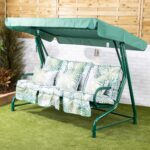 Alfresia Roma 3 Seater Garden Swing Seat | Classic Cushions - Image 12