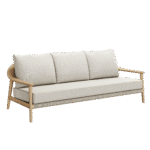 N1 Three Seater Sofa Light Teak - Image 2